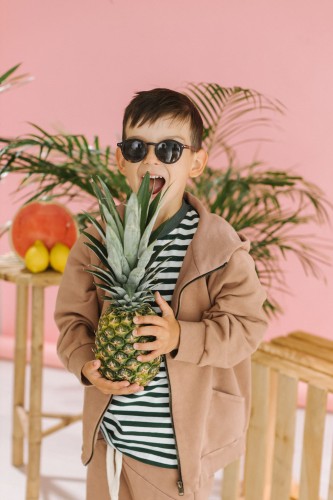 Bluza Zip Street Hazy Walnut