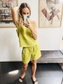 Szorty Summer Linen Lime