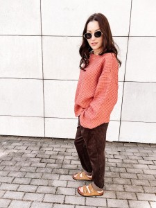 Spodnie Corduroy Dark Chocolate