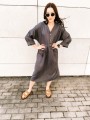 Sukienka Maxi Linen Graphite