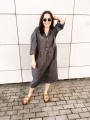 Sukienka Maxi Linen Graphite