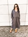 Sukienka Maxi Linen Graphite