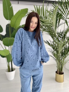 Koszula Muslin Blue Hearts 