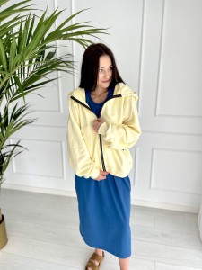 Bluza Zip Baggy Soft Lemon