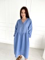 Sukienka Maxi Linen Blue Sky