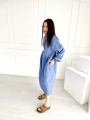 Sukienka Maxi Linen Blue Sky