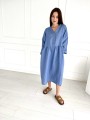 Sukienka Maxi Linen Blue Sky