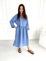 Sukienka Maxi Linen Blue Sky