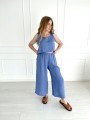 Spodnie Culotte Linen Blue Sky