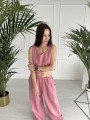 Top Linen Pink
