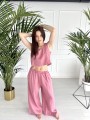Spodnie Culotte Linen Pink