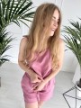 Top Summer Linen Pink