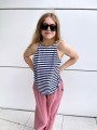 Top Navy Stripes