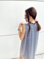 Sukienka Loose Navy Stripes