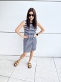 Sukienka Loose Navy Stripes