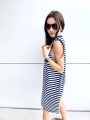 Sukienka Loose Navy Stripes