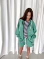 Bluza Zip Baggy Green