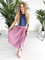 Spódnica Helen Orange/Lavender Stripes