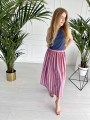 Spódnica Helen Orange/Lavender Stripes