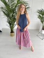 Spódnica Helen Orange/Lavender Stripes