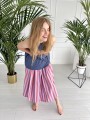 Spódnica Helen Orange/Lavender Stripes