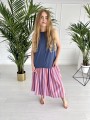 Spódnica Helen Orange/Lavender Stripes