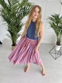 Spódnica Helen Orange/Lavender Stripes