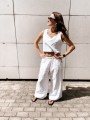Spodnie Culotte Linen White