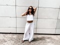 Spodnie Culotte Linen White
