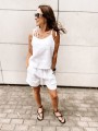 Top Summer Linen White