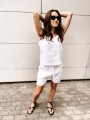 Top Summer Linen White