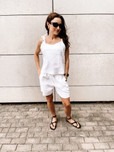 Szorty Linen White