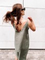 Sukienka Summer Linen Khaki