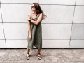 Sukienka Summer Linen Khaki