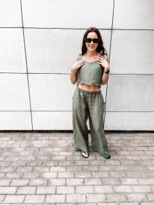 Top Linen Khaki 