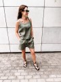 Szorty Linen Khaki