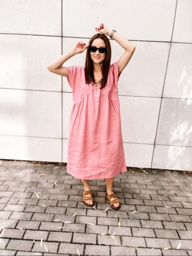 Sukienka Daily Linen Pink