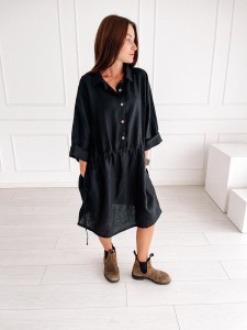 Sukienka Comfy Linen Black 