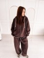 Bluza Baggy Zip Dark Chocolate