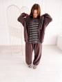 Bluza Baggy Zip Dark Chocolate