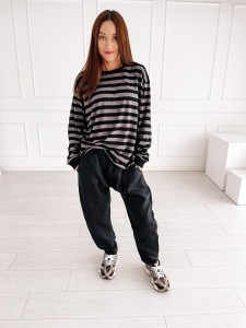 Spodnie Slouchy Linen Black 