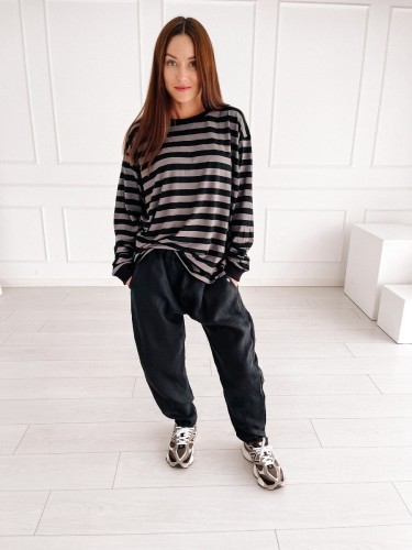 Spodnie Slouchy Linen Black