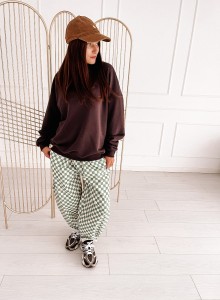 Spodnie Balloon Mint Checkered 